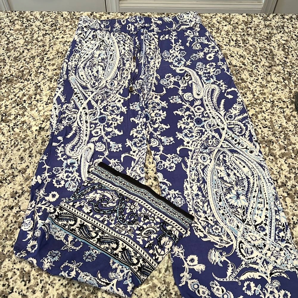 Rayon Print Pants